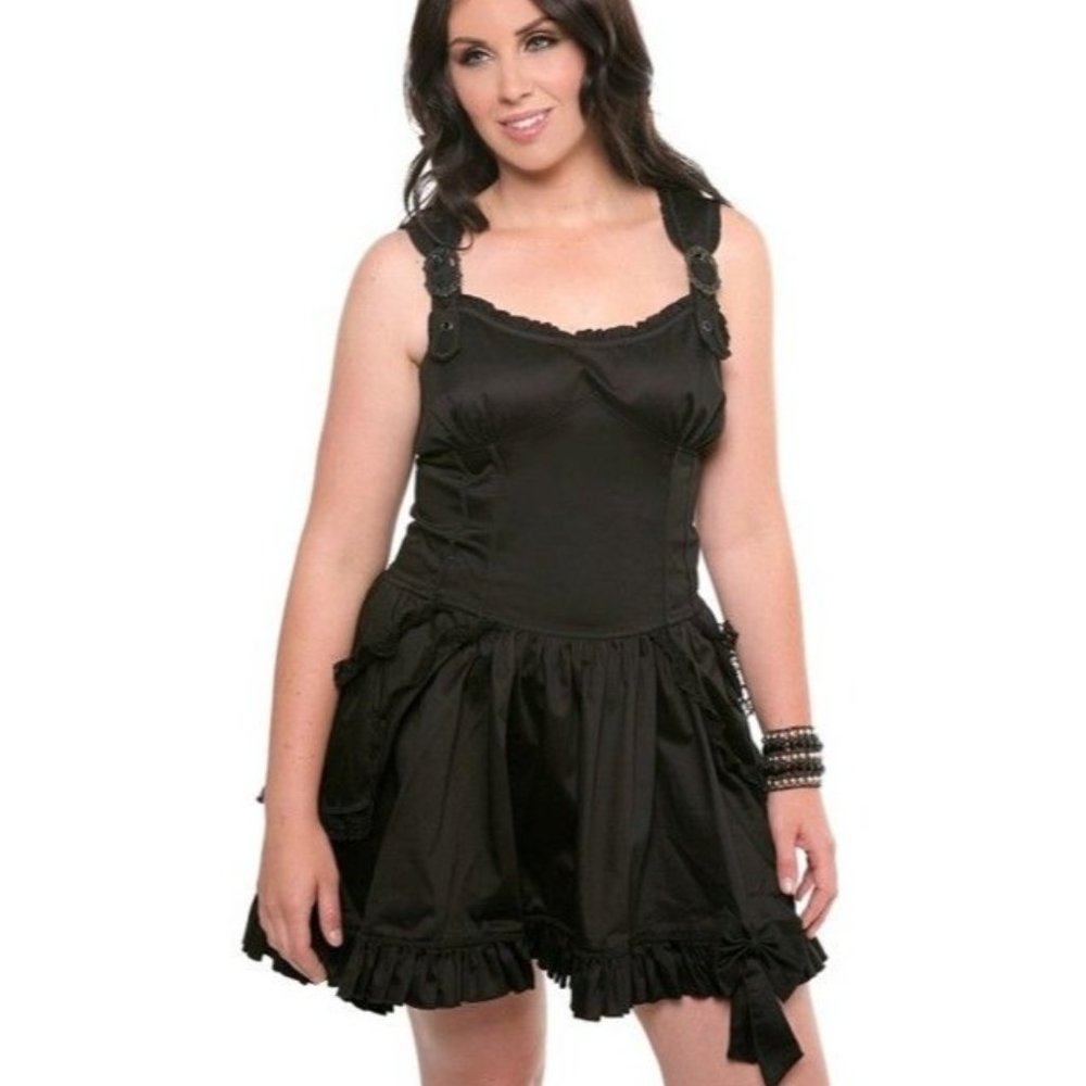 Lip Service - Black Gothic Dress 2XL